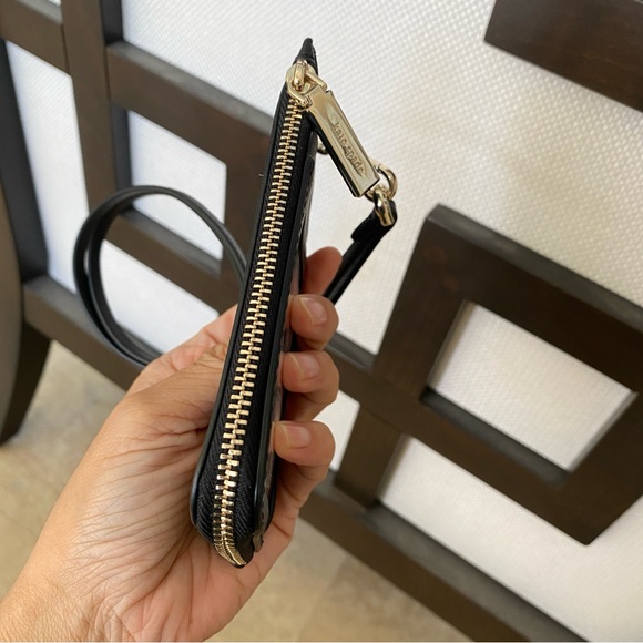 New‼️Kate Spade madison cardcase lanyard KC573 Black - Picture 4 of 6